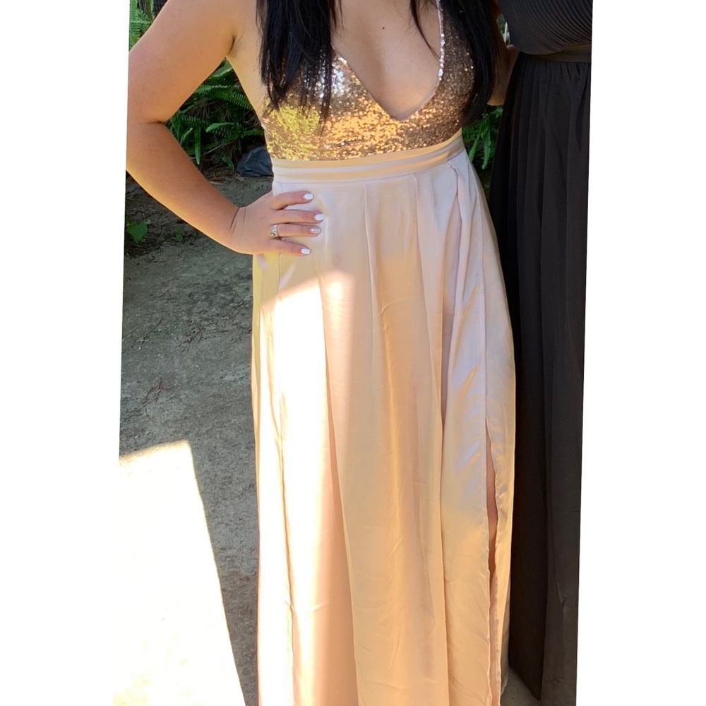 Rose gold sequin dress - Picture 3 of 3